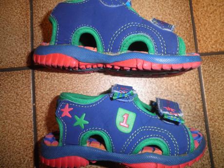 Zelenomodré sandálky, mothercare,23