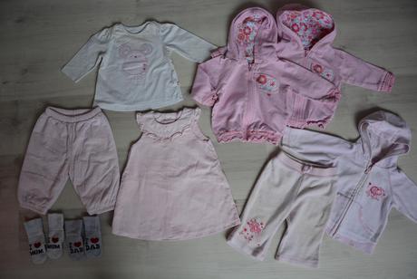 Mix balík holčička 3-6m 24ks, 68–80