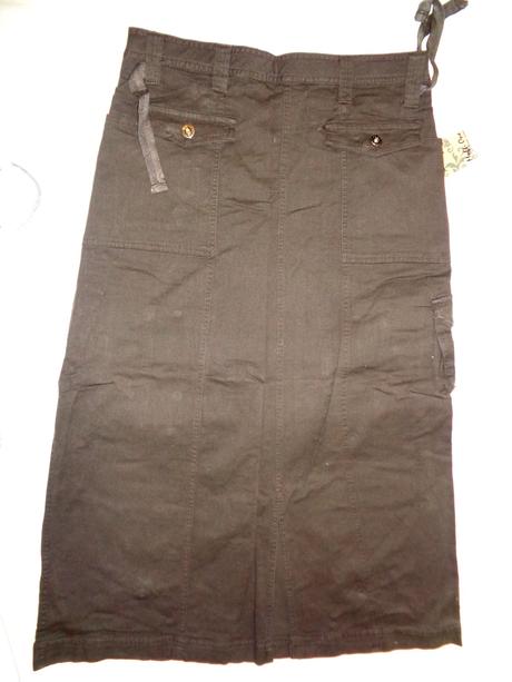 Luxusní čoko hnědá elastická sukně, m