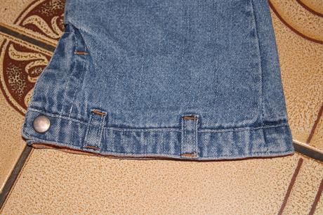 Dívčí rifle - džíny s kapsičkami, nápisem vl.80-86, 80