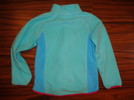 Luxusní tyrkysová flísová mikina, h&m,122