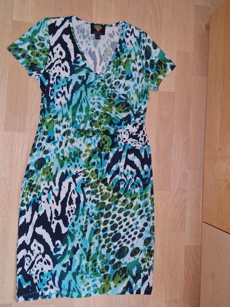 Šaty tyrkysové strakaté sarah kern, 40