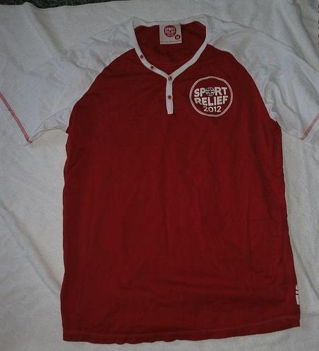 Pěkné,červeno-bílé triko - vel.m-l, m