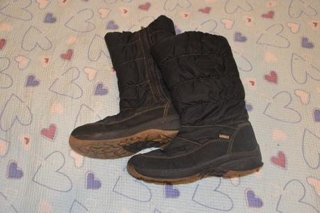 38 černé teplé sněhule naomy star, 38