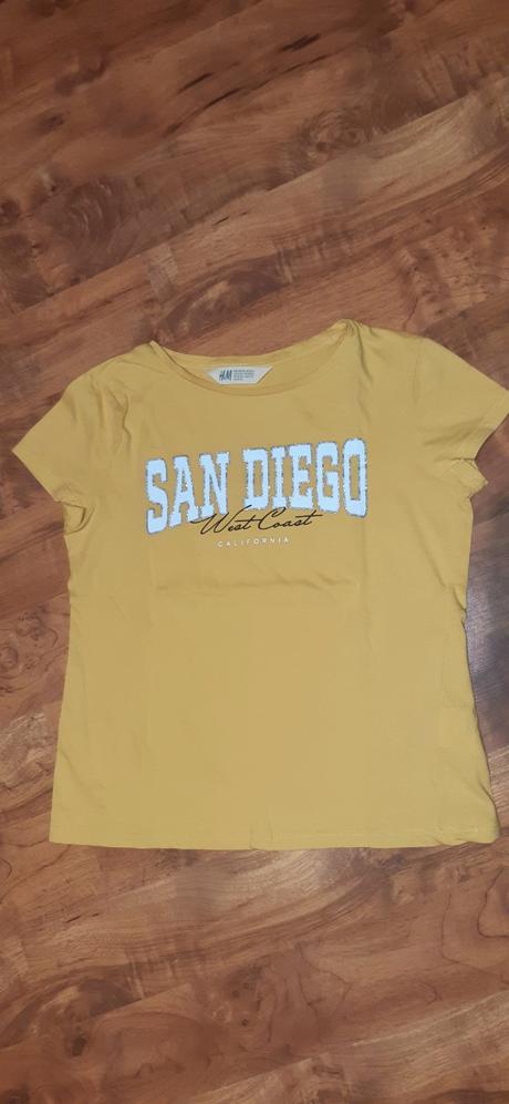 Dívčí triko kr.ruk. h&m 134/140 san diego, h&m,134