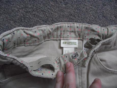 Elastické 3/4 kraťasy 104/110, h&m,104