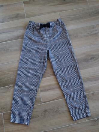 Kostkované kalhoty, h&m,152