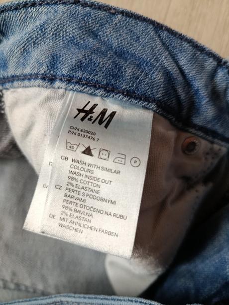 Džíny m, h&m,m
