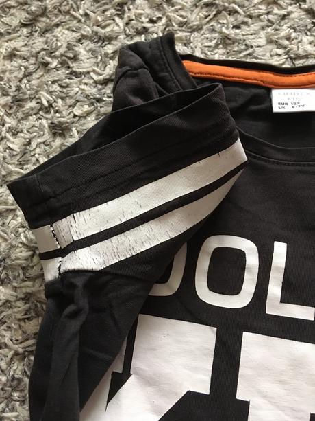 Černé tričko s kr.rukávem lindex (vel. 128/134), lindex,134