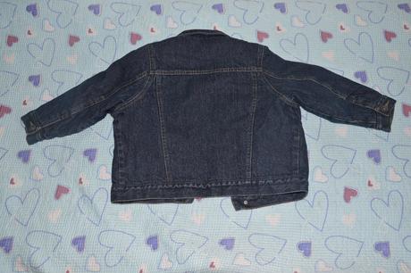 Teplá džínová, riflová bunda s kožíškem, next,104