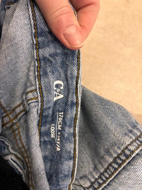 Široké rifle kapsáče - 2x oblecene, c&a,176