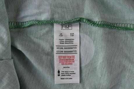 Šaty vel. 7 - 8 let, f&f,128