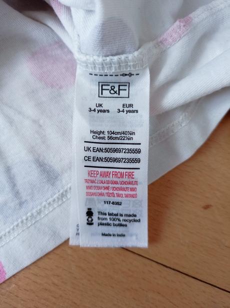 Pyžamo dvoudílné dlouhé f&f 98, f&f,98