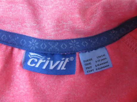 Neonově růžová thermo mikina, crivit,140