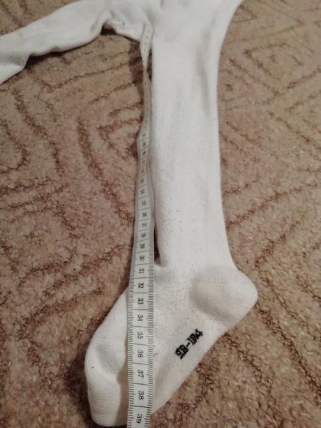 Bílé punčošky s krásným vzorem-86-92, f&f,86