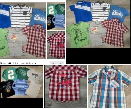 Trička dl.i je. rukáv + košile 134/140, 134