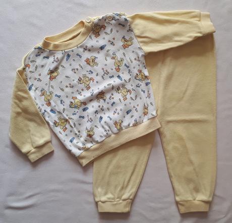 Dvojdílné pyžamo, pyžamko, světle žluté, vel.74, 74