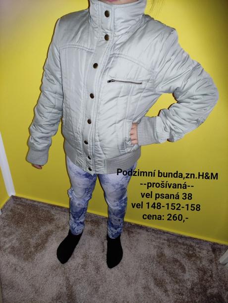 Podzimní bunda,vel.146-152-158, h&m,146