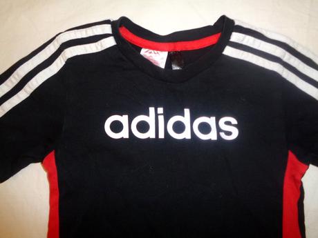 Černé bavlněné tričko adidas, adidas,134