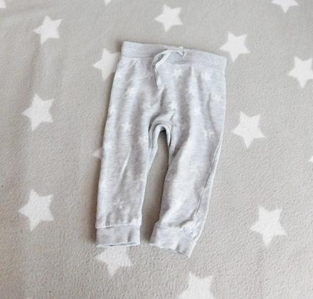 Hvězdičkové tepláčky h&m vel.68/74, h&m,74