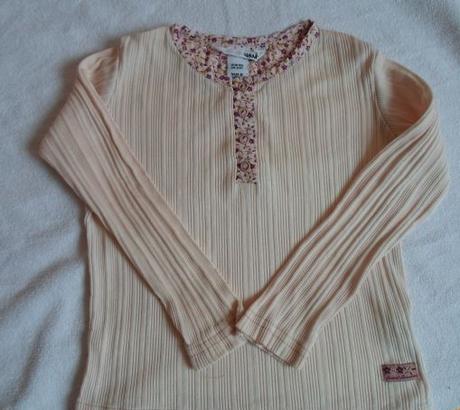 Růžové tričko, mikina s dlouhým rukávem, h&m,104