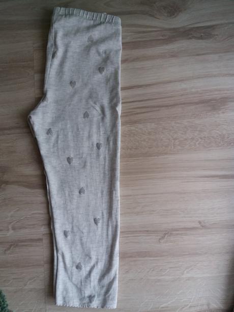 3/4 elasťáky - srdíčka, h&m,134