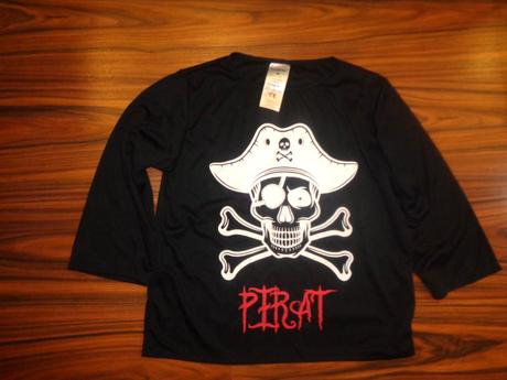 Karneval - tričko pirát - 7-10 let, 