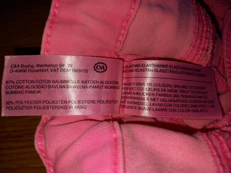 Ružové elastické kraťasy, c&a,146