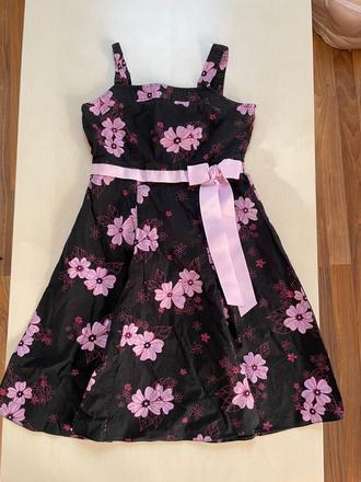 Květinové šaty s mašlí, vel 10-11 let, miss evie, 146