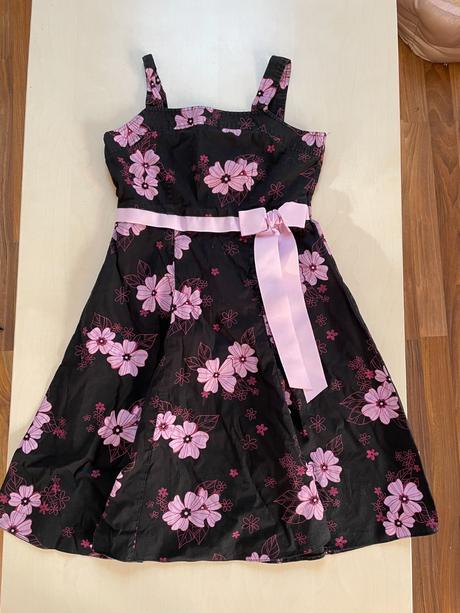 Květinové šaty s mašlí, vel 10-11 let, miss evie, 146
