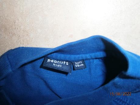 Tričko s dlouhým rukávem, vel. 98, peanuts,98