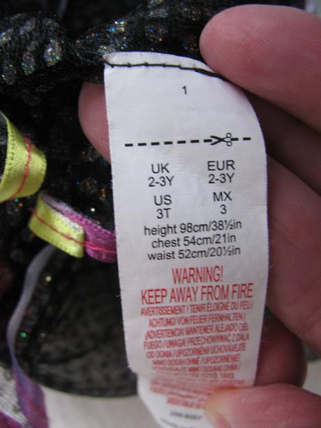 Třpytivá tylová sukýnka, tesco,98