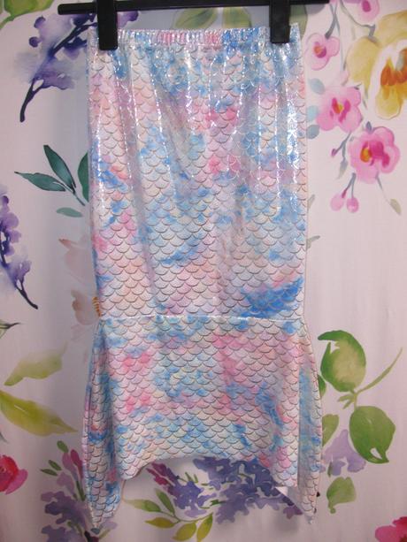 Karneval-malá mořská víla, třpytivý rybí ocas,