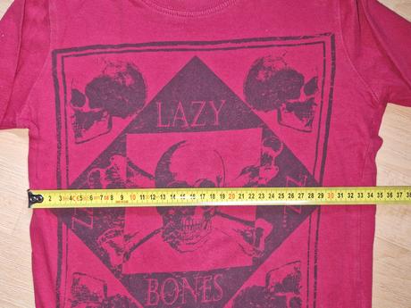 Tričko s dl.rukávem vínové, lebka, 122