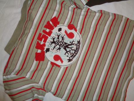 Luxusní pruhované tričko s límečkem - quiksilver, quiksilver,128