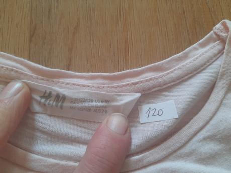 Tričko s převracecími flitry, vel 122/128, ham, h&m,122