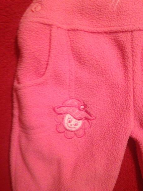 Dívčí zateplený overal květy, 68