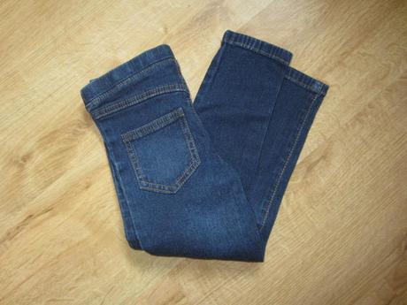 Hrubší džínové džegíny, legíny, 104