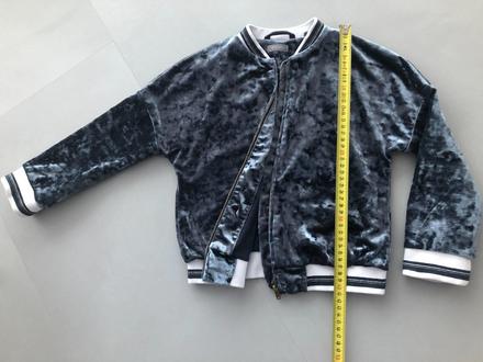 Mikina bunda modrá next šedá 110cm zip unisex 5let, next,110