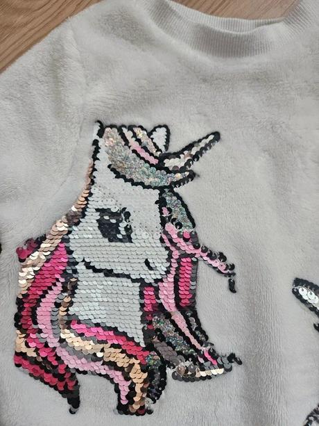 Plyšová mikina h&m, vel. 104, h&m,104