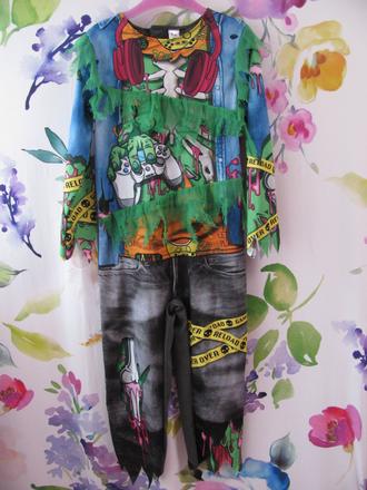 Karnevalový kostým-overal hráčské monstrum apod.,