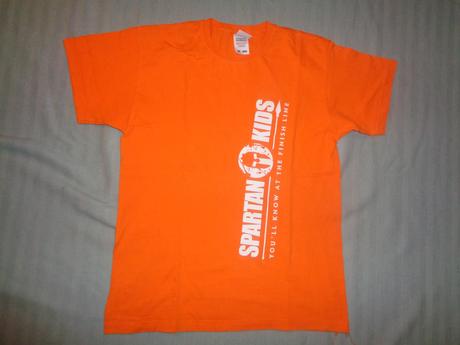 Oranžové bavlněné tričko spartan, 152