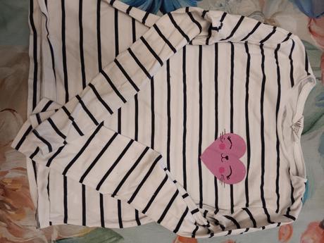 Trika dlouhý rukáv mix, h&m,134