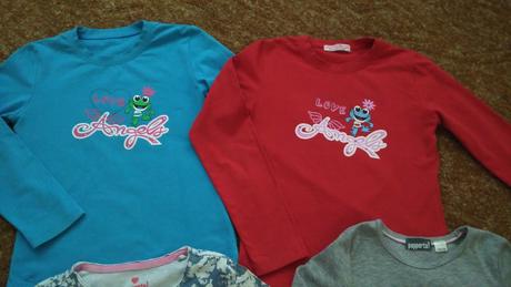 4x triko dlouhý rukáv 122/128, 122