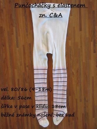 Punčocháčky s elastenem zn. c&a, c&a,62