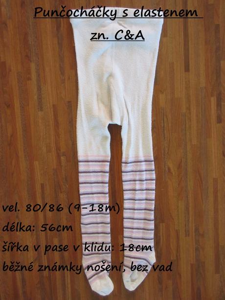 Punčocháčky s elastenem zn. c&a, c&a,62