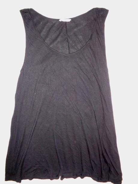 Super černý rozšířený top 54/56, h&m,54