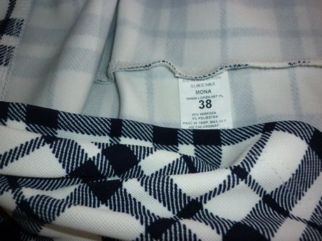 Bílo-modré šaty loren, 38