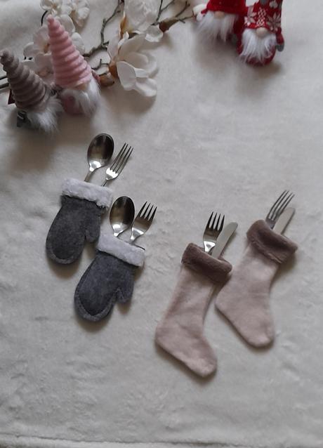 Vánoční pouzdro na příbory 4ks,