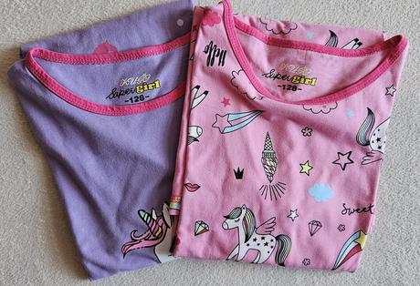 2x dívčí noční košilka unicorn jednorožci,128 kugo, kugo,128